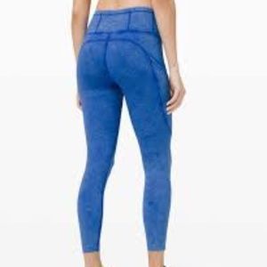 Lululemon Fast and Free High Rise Tight  Blue ice